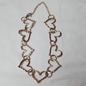 Paparazzi Vintagely Valentine Elegant Gold Heart Necklace